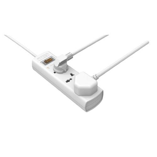 HUNTKEY 3 SOCKETS W/ SINGLE SWITCH 1.5M POWER SURGE EXTENSION photo 3