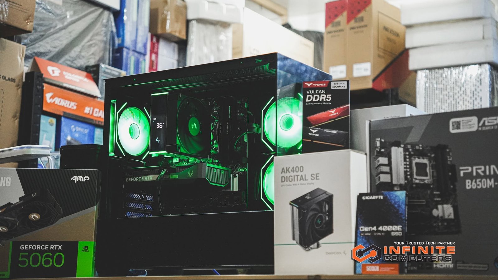 RYZEN 7 8700F + RTX 5060 8GB PC build thumbnail 1
